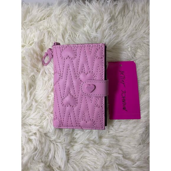 Betsey Johnson Small Card Holder PINK - Picture 3 of 9